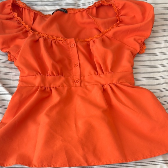 Orange Women's Top - Picture 1 of 2